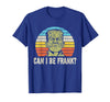 Can I Bee Frank Halloween Halloween Tee Can I be Frank? Funny Horror Frankenstein Tee T-Shirt - Royal Blue