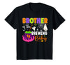 Halloween Baby Shower Brewing Baby Family Matching Brother of Brewing Baby Halloween Theme Baby Shower Spooky T-Shirt - Black