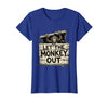 Mademark Let the Monkey Out Wild Primate Graphic Design T-Shirt - Women - Royal Blue