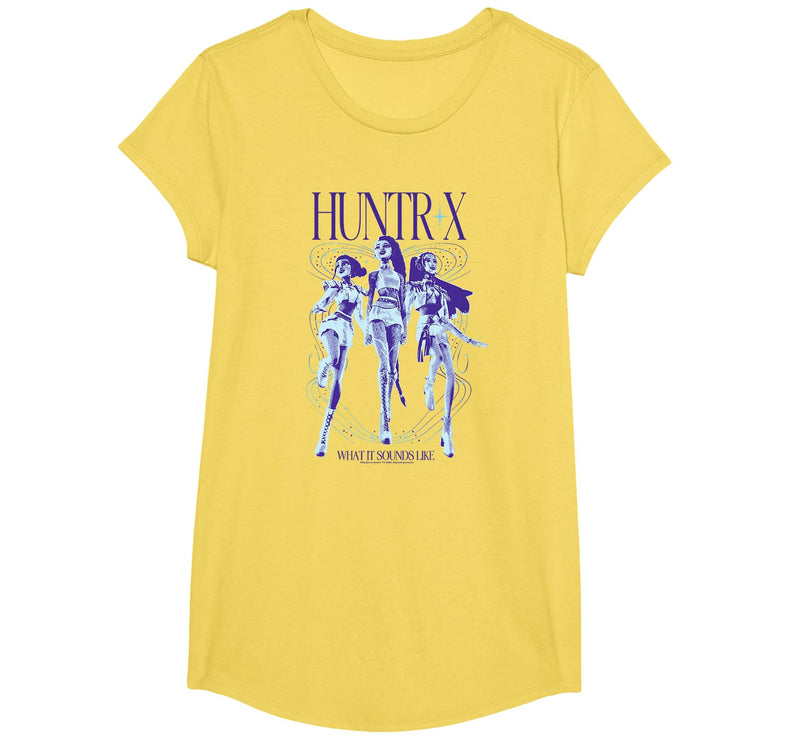 Kpop Demon Hunters Halloween Huntrix What It Sounds Like T-Shirt - Lemon Yellow