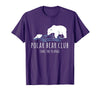 Global Warming Awareness Arctic Winter Ice Polar Bear Club Take The Plunge Ice Bear T-Shirt - Purple