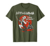 Terrifier Real Gut Buster Vintage Illustration Horror Movie T-Shirt - Olive Green
