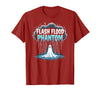 Mademark Halloween Weather Flash Flood Phantom Spooky Storm T-Shirt - Cranberry Red