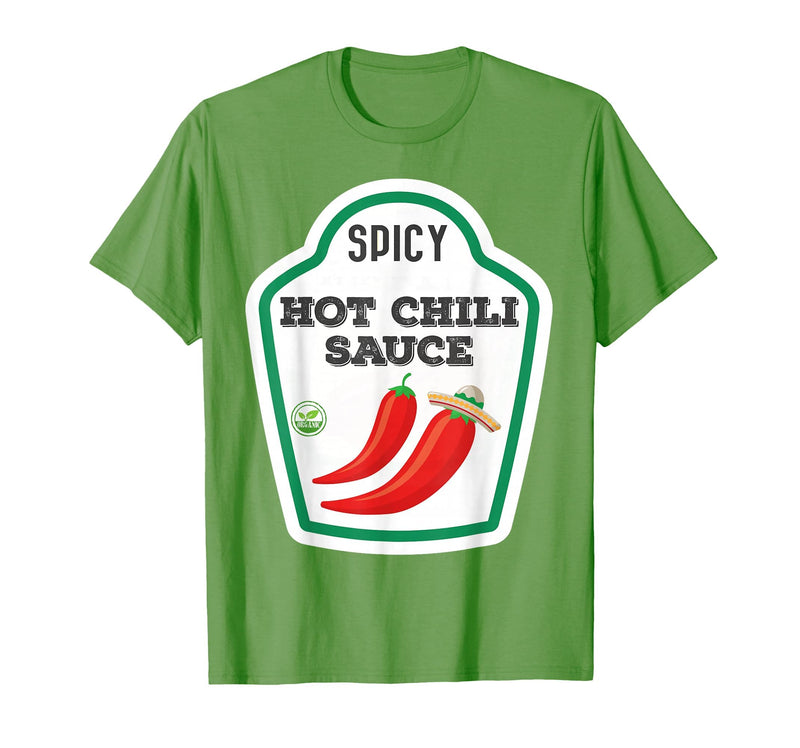 Lustige Essen & Sauce Fasching Kostüm Co. Chilli Sauce Costume Funny Fancy Dress Costumes for Men and Women T-Shirt - Grass