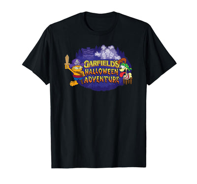 Garfield Halloween Adventure Pirate Cat and Dog Cartoon T-Shirt