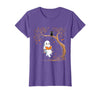 Halloween Ghost Swing Reading Vintage Ghost Swing Reading Book Swinging Halloween Costume T-Shirt - Purple Heather