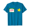 halloween costumes by Jean Olivier Funny Halloween Officer tee - doofy Costume Halloween T-Shirt - Sapphire Blue