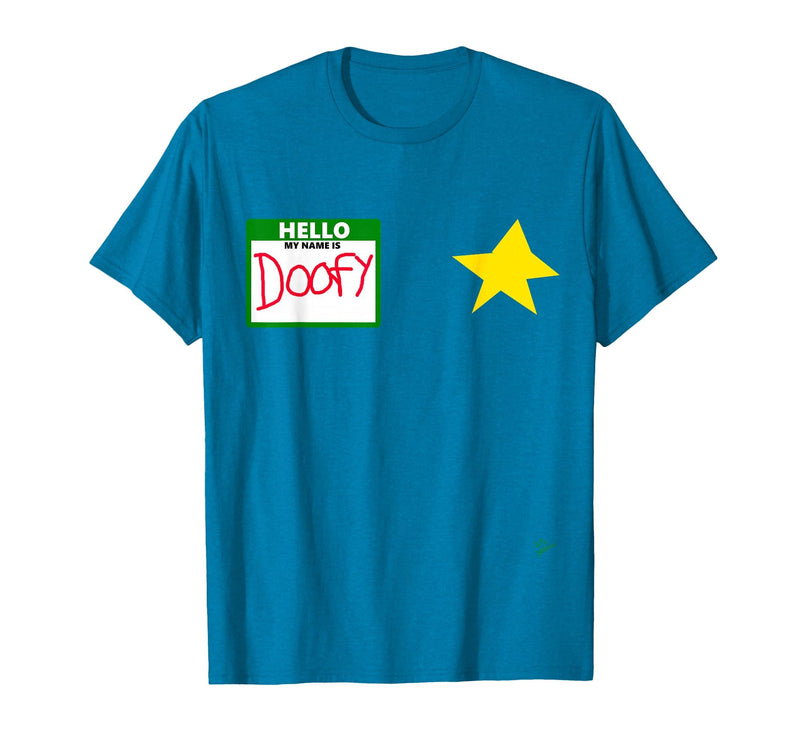 halloween costumes by Jean Olivier Funny Halloween Officer tee - doofy Costume Halloween T-Shirt - Sapphire Blue