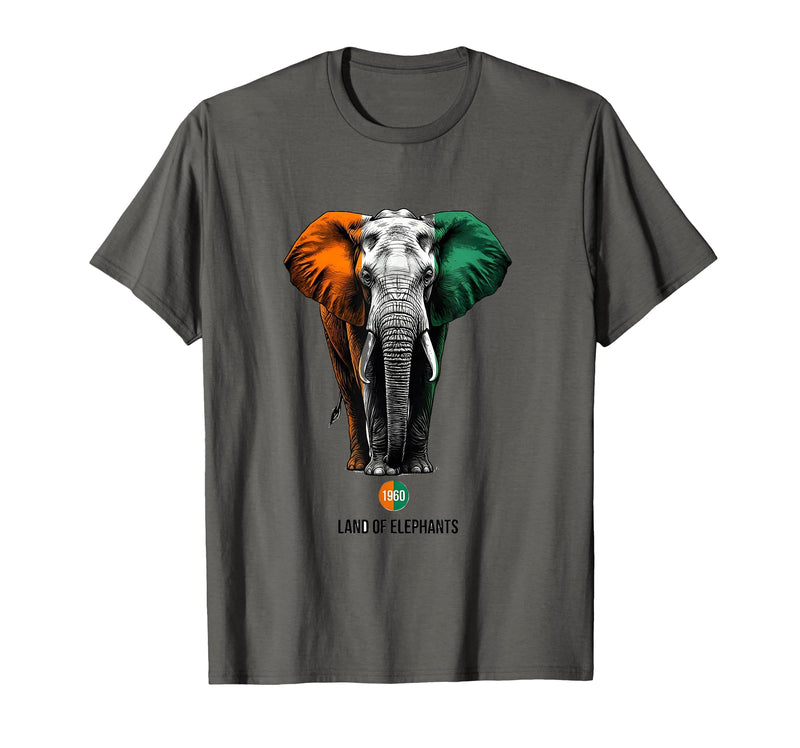 Mademark Land of Elephants, 1960 National Pride Design T-Shirt - Men - Asphalt Grey