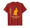 Wittgensteins Rabbit Duck Illusion Physics Nerd Math Geek T-Shirt in Cranberry Red