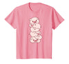 Pink Kawaii & Anime Stuff Pigs On A Pile - Cute Kawaii Anime - Pig Aesthetic Japanese T-Shirt - Pink