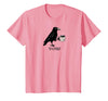 Hello Darkness My Old Friend Crow Coffee Halloween Hello Darkness My Old Friend Crow Coffee Spooky Halloween T-Shirt - Pink