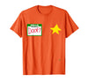 halloween costumes by Jean Olivier Funny Halloween Officer tee - doofy Costume Halloween T-Shirt - Orange