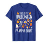 Halloween Shirts Costume Women Men Kids Pajama This is My Halloween Pajama Shirt Pumpkin Witch Skeleton T-Shirt - Royal Blue