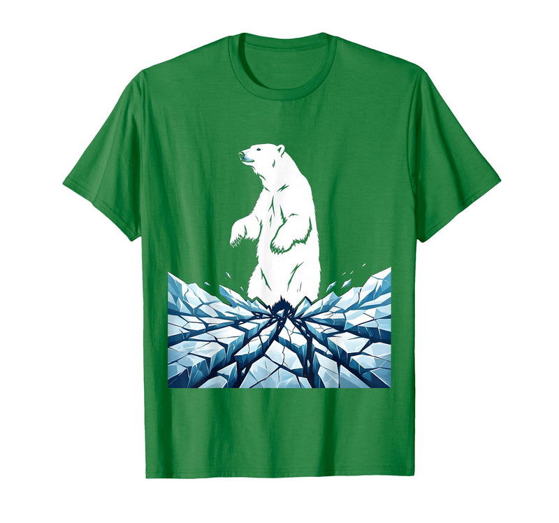 Mademark True North VBS Polar Bear Arctic Ice Design T-Shirt - Kelly Green