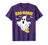 Halloween Tees for Women Men Kids Funny Banana Ghost Boo Pun Halloween Costume Men Women Kids T-Shirt - Purple
