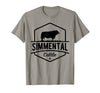 Funny Farmer Gift for Simmental Cattle Cow Farmer - Simmental Cattle T-Shirt - Slate Grey