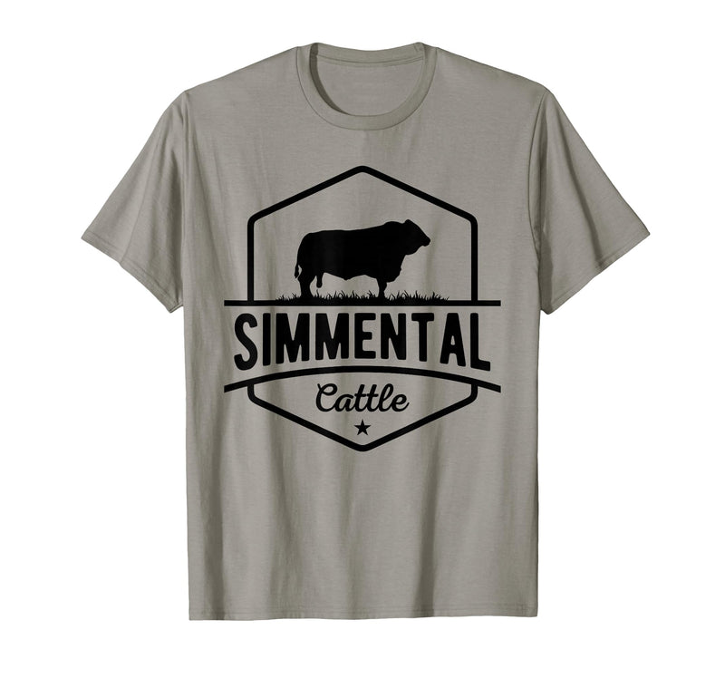 Funny Farmer Gift for Simmental Cattle Cow Farmer - Simmental Cattle T-Shirt - Slate Grey