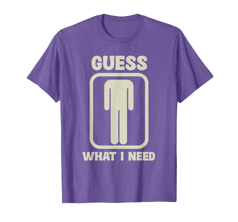 Humor Head Halloween Party Fun Guess What I Need Head Graphic T-Shirt - Purple Heather