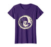 Mademark Elephant Mom and Baby Trunk Touch Illustration T-Shirt - Women - Purple