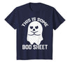 This Is Some Boo Sheet Funny Halloween Ghost This is Some Boo Sheet Halloween Angry Ghost Funny Men Women T-Shirt - Navy Blue