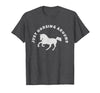 Horse Lovers Tees and Apparel Just Horsing Around Horse Lovers T-Shirt - Men - Dark Heather Grey