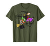 Funny Teacher Witch Tee Shirt There's Room On My Broom for You Too Teacher T-Shirt - Olive Green