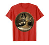 Mademark Funny Monkey Eating Spaghetti With Fork Illustration T-Shirt - Men - Red