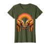 Mademark Be Kind Elephant Gentle Touch Illustration T-Shirt - Women - Olive Green