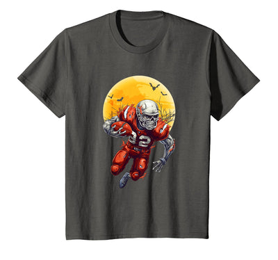 American Football Skeleton Halloween Shirt Football Fan T-Shirt