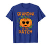 Pumpkin Patch by Blink Imprints Pumpkin Grandpa of the Patch T-Shirt Family Halloween Tee T-Shirt - Royal Blue