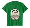 Alaska is Calling and I Must Go Mountains Bear T-Shirt - Kelly Green
