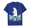 Mademark True North VBS Polar Bear Arctic Ice Design T-Shirt - Royal Blue