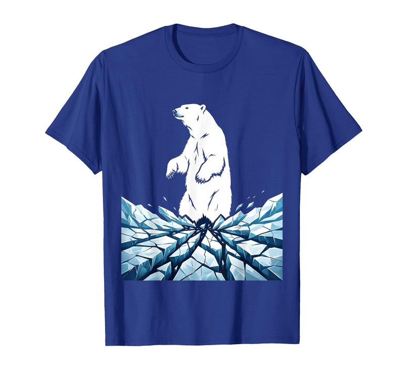 Mademark True North VBS Polar Bear Arctic Ice Design T-Shirt - Royal Blue