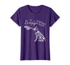 Skeleton Hand Dog Boop - German Shepherd Lovers Skeleton Hand Touch Nose German Shepherds Boop Dog Halloween T-Shirt - Purple