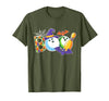 Bowling Boo Creepy Halloween Costume Pumpkin Bowling Lover T-Shirt - Olive Green