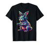 Rabbit Gaming Animal Video Games Funny Rabbit T-Shirt in Black