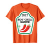 Lustige Essen & Sauce Fasching Kostüm Co. Chilli Sauce Costume Funny Fancy Dress Costumes for Men and Women T-Shirt - Orange