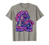 Mademark Horses Fix Everything Horse Riding Design T-Shirt - Men - Slate Grey
