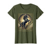 Mademark Always Choose The Horse Women's Equestrian Design T-Shirt - Olive Green
