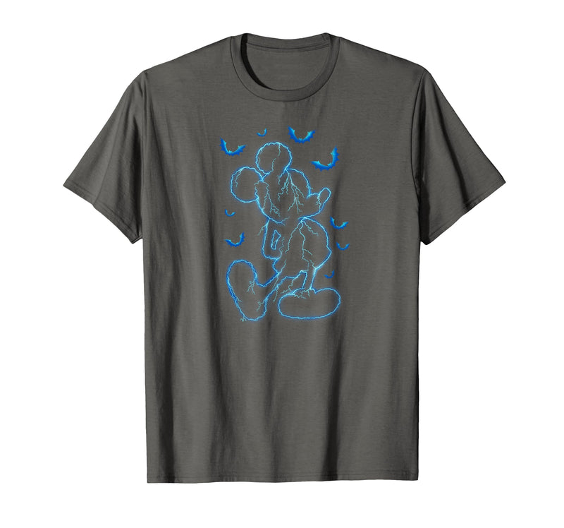 Disney - Mickey Lightning Halloween T-Shirt - Asphalt Grey