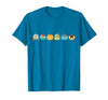 Disney Princess Pumpkins Fall Autumn Lineup of Princesses T-Shirt - Sapphire Blue