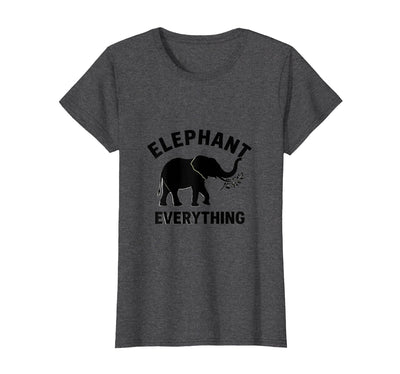 Mademark Elephant Everything Minimalist Animal Lover Design T-Shirt - Women