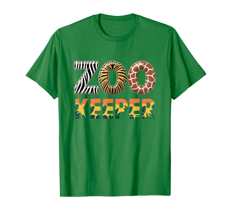 Zoo Keeper Costume Adult Party Safari Zookeeper Zoo Keeper Costume Adult Halloween Party Safari Zookeeper T-Shirt - Kelly