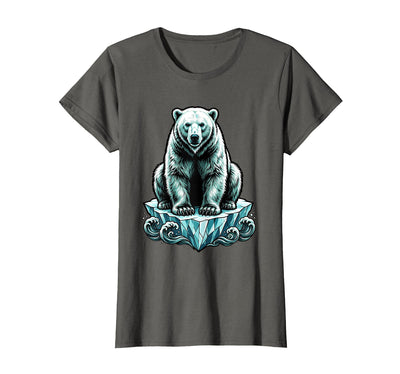 Polar Bear Lone Ice Floe Arctic Drift Illustration T-Shirt