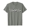 Cow Pattern Print Family Matching Birthday Shirts Cow Grandpa Birthday Family Matching Fathers Day Boy Girl T-Shirt - Olive