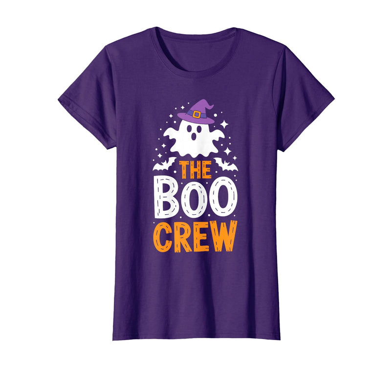 The Boo Crew Shirts The Boo Crew Shirt Matching Men Women Kids Halloween Costume T-Shirt - Purple