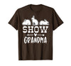 Show Rabbit Grandma T-Shirt in Brown