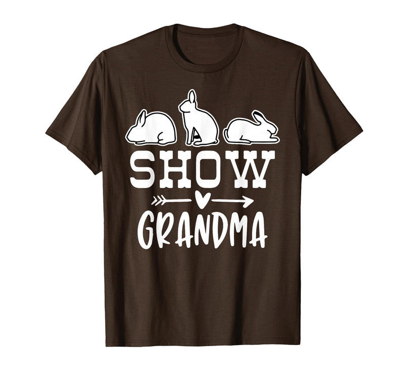 Show Rabbit Grandma T-Shirt in Brown