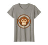 Mademark Monkey Mind Clear Head Sober Living Design T-Shirt - Women - Slate Grey